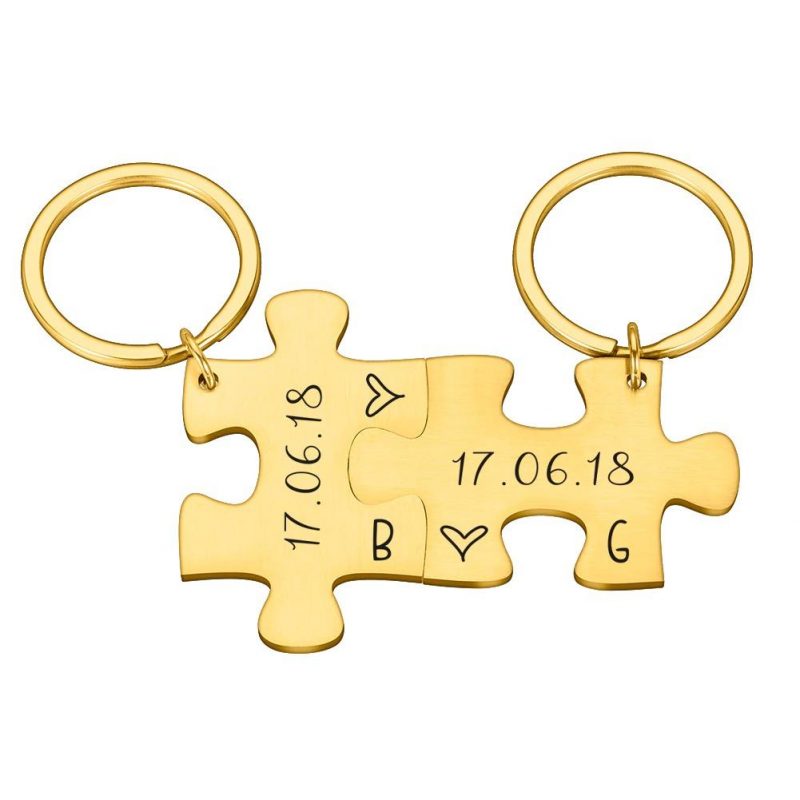 Porte-Clé Couple Puzzle
