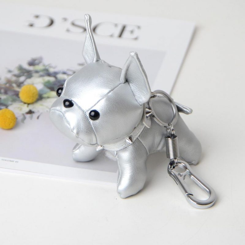 Porte Clé chien cuir