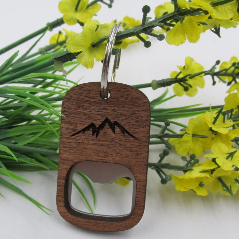 porte clé Décapsuleur Bois