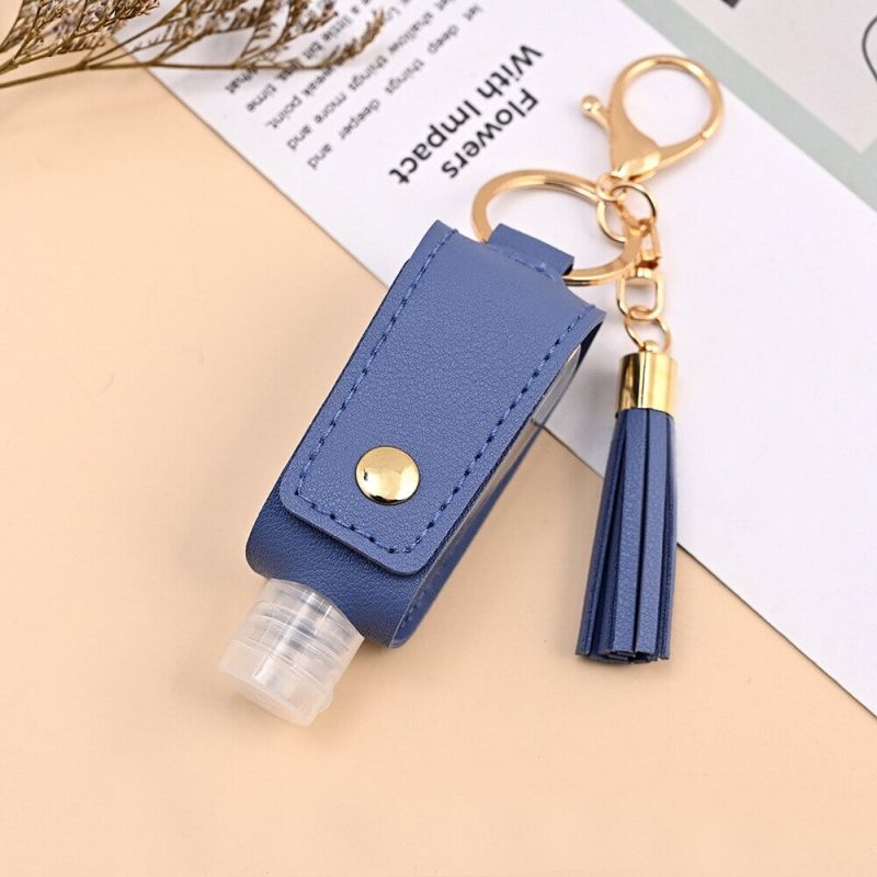Porte-Clé Gel Hydroalcoolique Cuir
