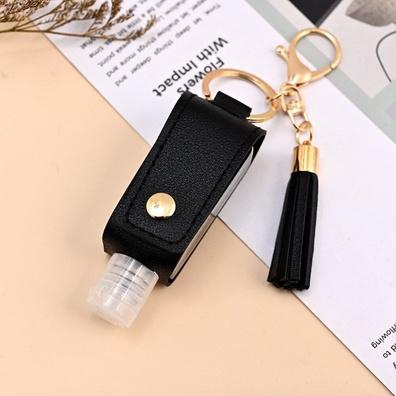 Porte-Clé Gel Hydroalcoolique Cuir
