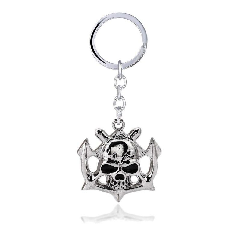 Porte-Clé tête de mort métal