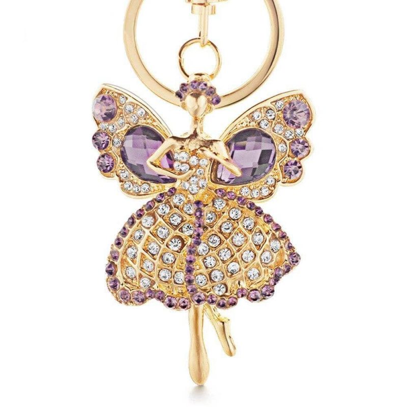 Porte-Clé Strass Ange