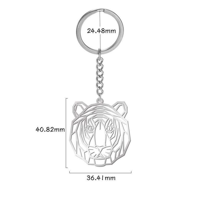 Porte-Clé Origami tigre