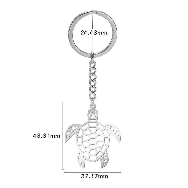 Porte-Clé Origami tortue