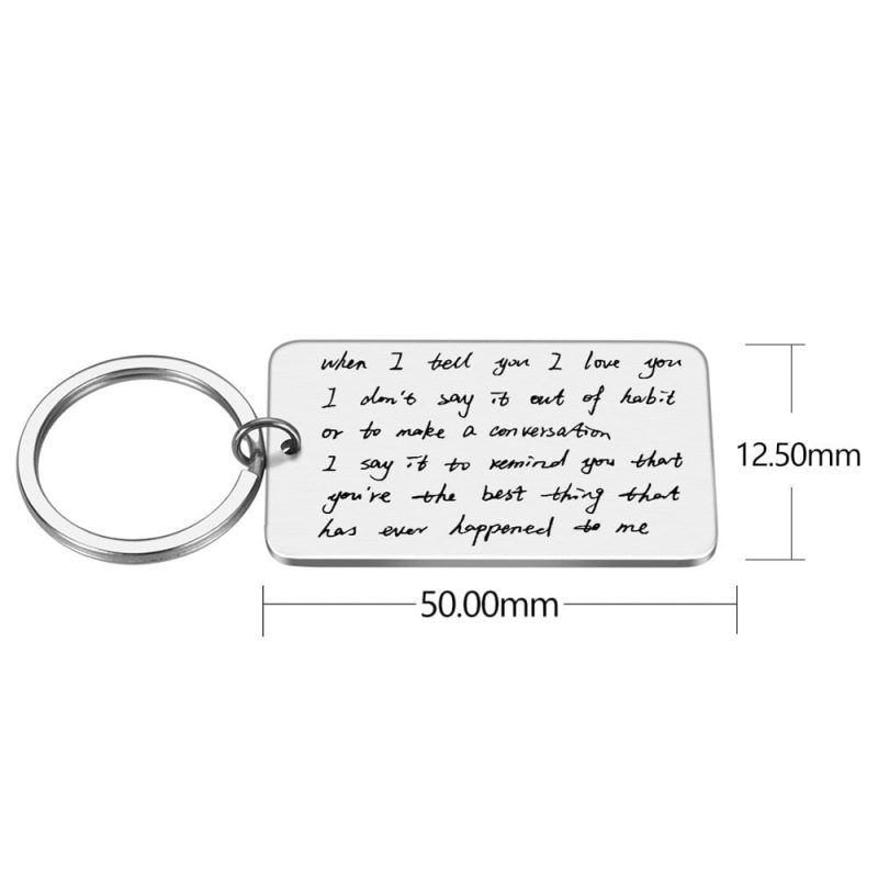 Porte-Clé Personnalisé Phrase