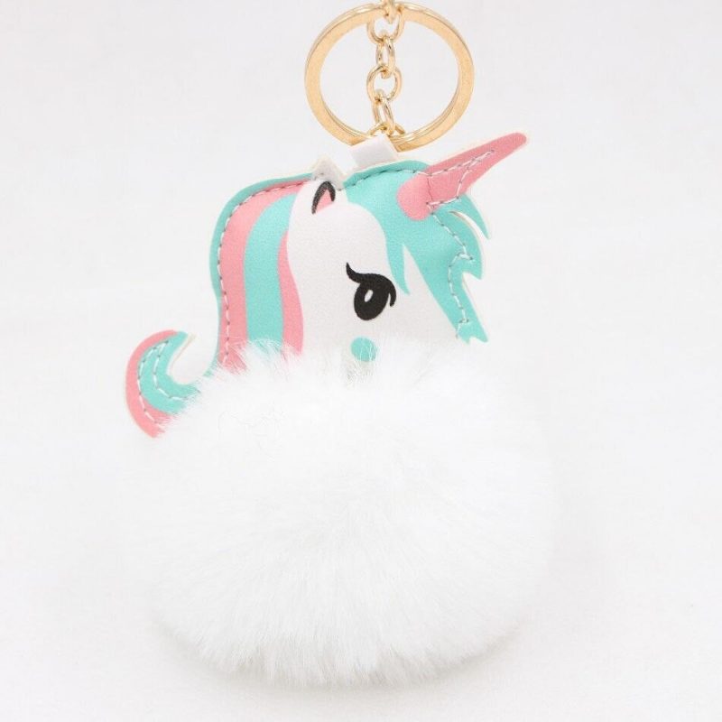 Porte-Clé Pompon Licorne