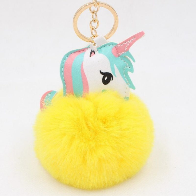 Porte-Clé Pompon Licorne